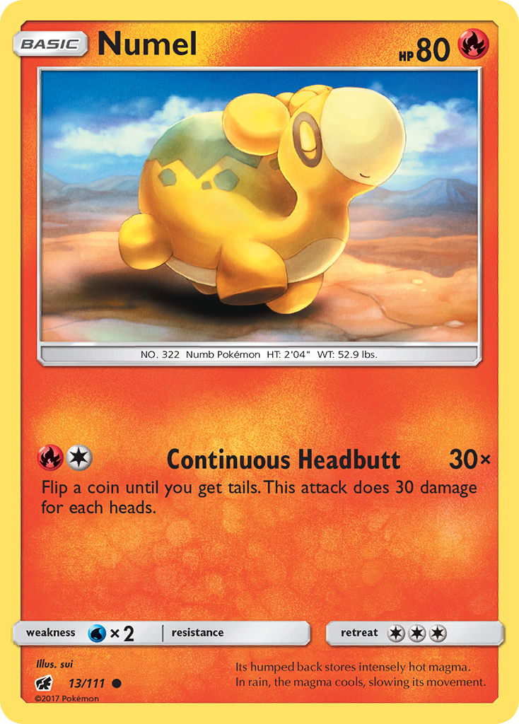 Numel (13/111) [Sun & Moon: Crimson Invasion] | Jomio and Rueliete's Cards and Comics