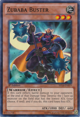 Zubaba Buster [SP14-EN019] Starfoil Rare | Jomio and Rueliete's Cards and Comics