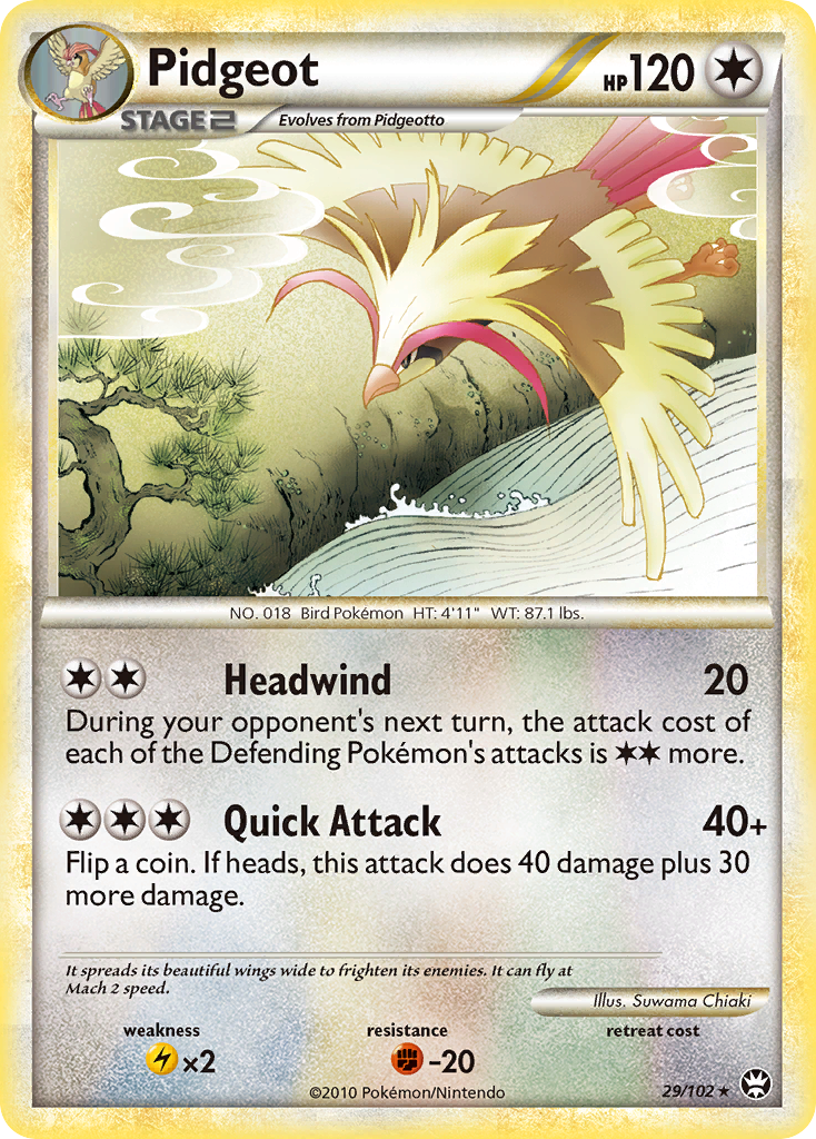 Pidgeot (29/102) [HeartGold & SoulSilver: Triumphant] | Jomio and Rueliete's Cards and Comics