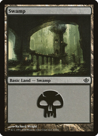 Swamp (63) [Duel Decks: Garruk vs. Liliana] | Jomio and Rueliete's Cards and Comics