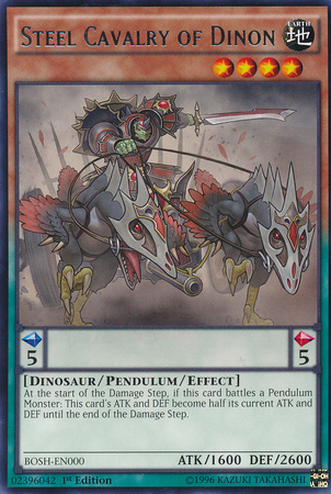 Steel Cavalry of Dinon [BOSH-EN000] Rare | Jomio and Rueliete's Cards and Comics