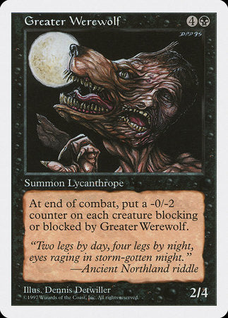 Greater Werewolf [Fifth Edition] | Jomio and Rueliete's Cards and Comics