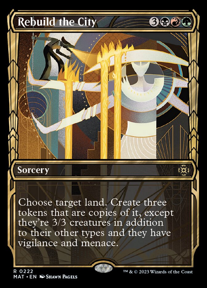 Rebuild the City (Showcase Halo Foil) [March of the Machine: The Aftermath] | Jomio and Rueliete's Cards and Comics