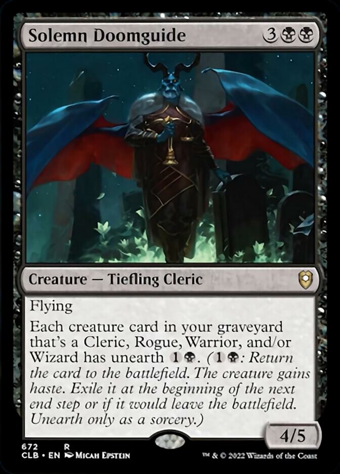 Solemn Doomguide [Commander Legends: Battle for Baldur's Gate] | Jomio and Rueliete's Cards and Comics
