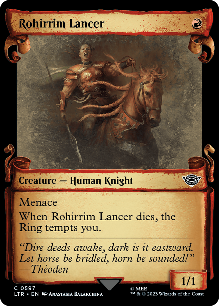 Rohirrim Lancer [The Lord of the Rings: Tales of Middle-Earth Showcase Scrolls] | Jomio and Rueliete's Cards and Comics