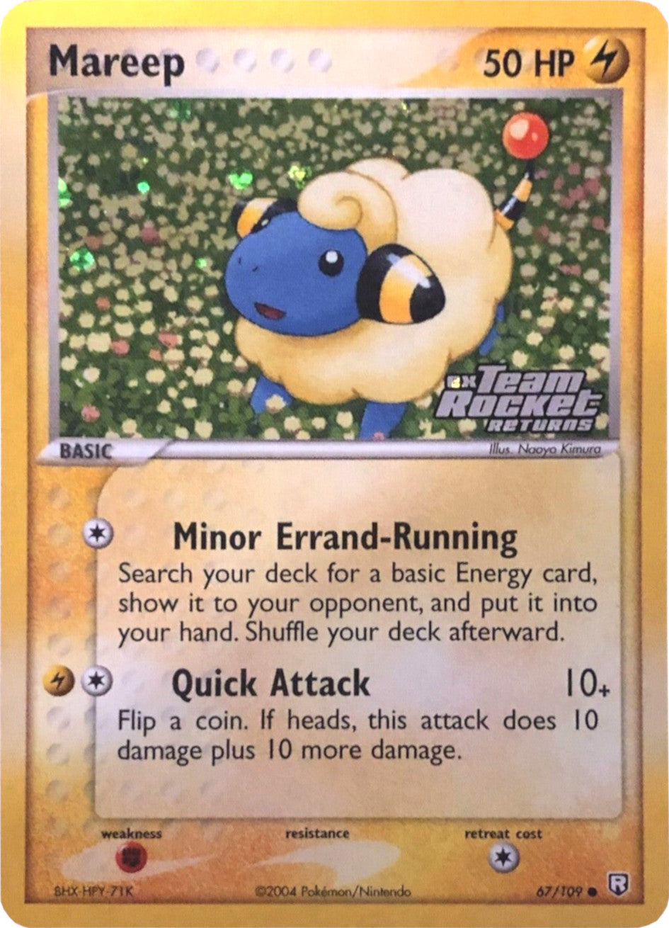 Mareep (67/109) (Stamped) [EX: Team Rocket Returns] | Jomio and Rueliete's Cards and Comics