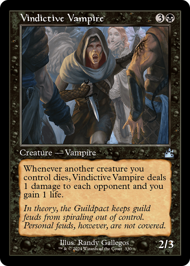 Vindictive Vampire (Retro Frame) [Ravnica Remastered] | Jomio and Rueliete's Cards and Comics