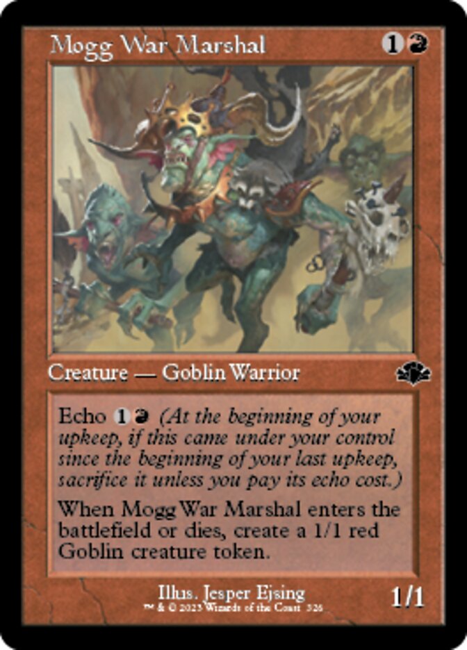 Mogg War Marshal (Retro) [Dominaria Remastered] | Jomio and Rueliete's Cards and Comics