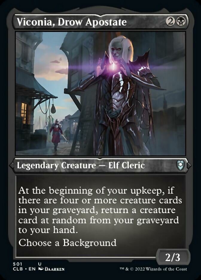 Viconia, Drow Apostate (Foil Etched) [Commander Legends: Battle for Baldur's Gate] | Jomio and Rueliete's Cards and Comics