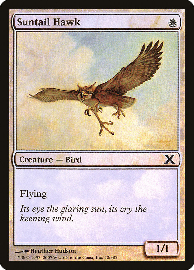 Suntail Hawk (Premium Foil) [Tenth Edition] | Jomio and Rueliete's Cards and Comics