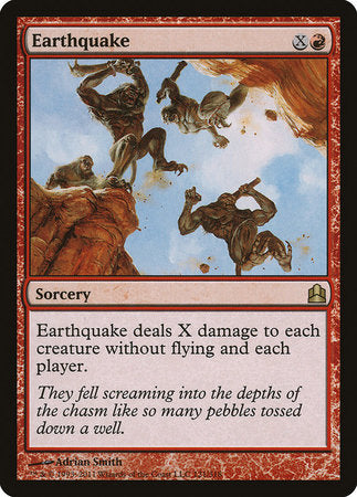 Earthquake [Commander 2011] | Jomio and Rueliete's Cards and Comics