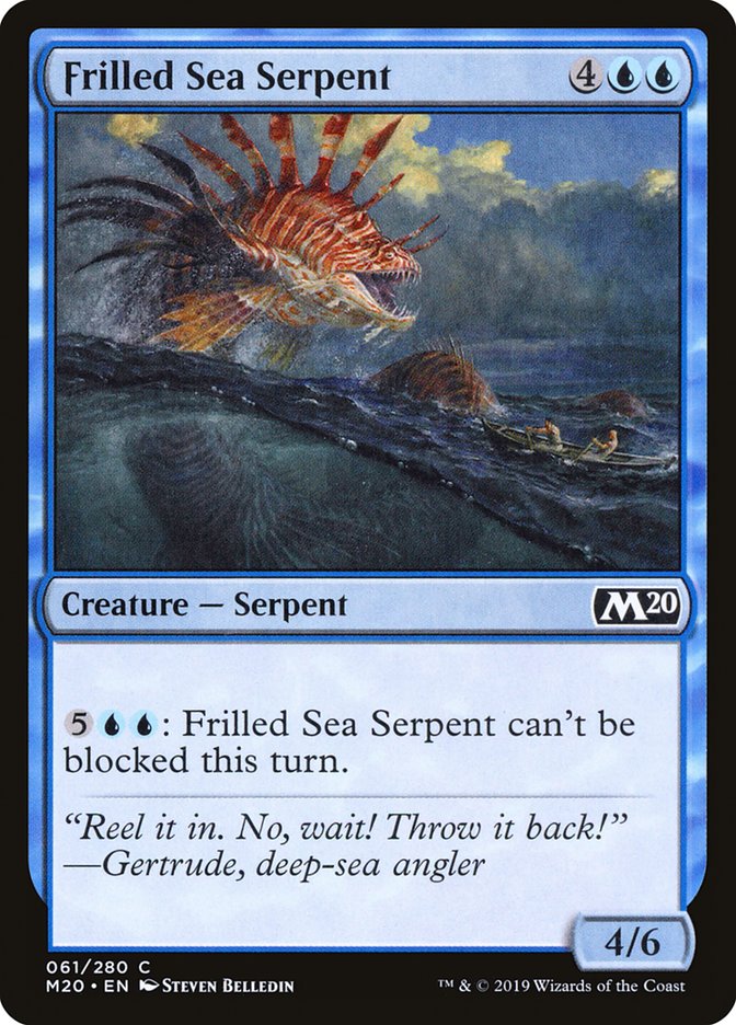 Frilled Sea Serpent [Core Set 2020] | Jomio and Rueliete's Cards and Comics