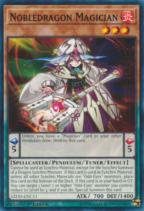 Nobledragon Magician [LEDD-ENC11] Common | Jomio and Rueliete's Cards and Comics