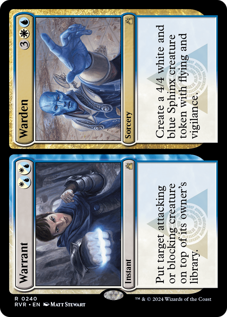 Warrant // Warden [Ravnica Remastered] | Jomio and Rueliete's Cards and Comics