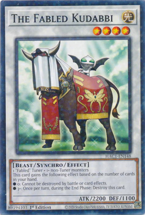 The Fabled Kudabbi (Duel Terminal) [HAC1-EN148] Common | Jomio and Rueliete's Cards and Comics