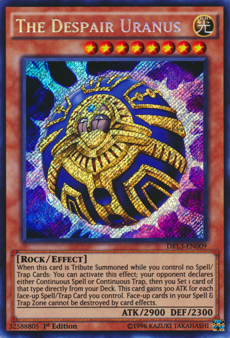 The Despair Uranus [DRL3-EN009] Secret Rare | Jomio and Rueliete's Cards and Comics