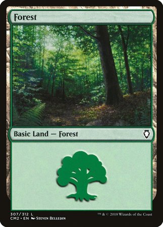 Forest (307) [Commander Anthology Volume II] | Jomio and Rueliete's Cards and Comics