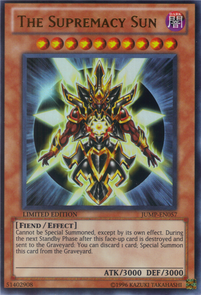 The Supremacy Sun [JUMP-EN057] Ultra Rare | Jomio and Rueliete's Cards and Comics