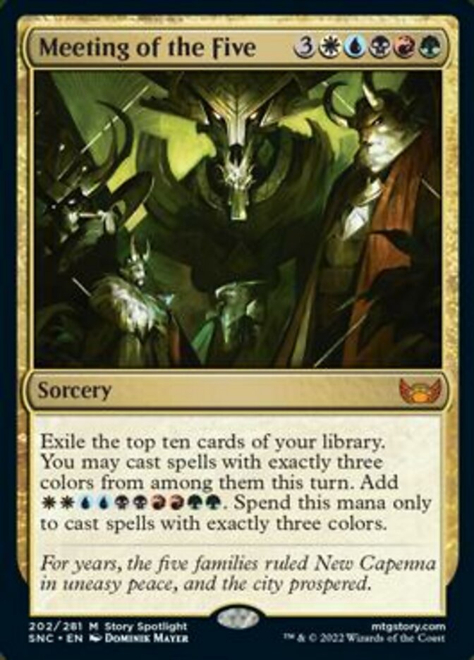 Meeting of the Five [Streets of New Capenna] | Jomio and Rueliete's Cards and Comics