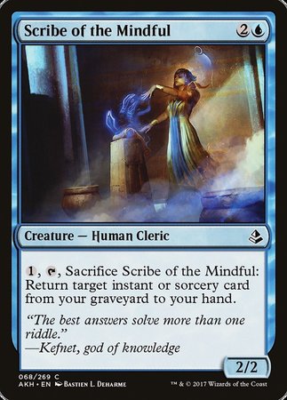 Scribe of the Mindful [Amonkhet] | Jomio and Rueliete's Cards and Comics