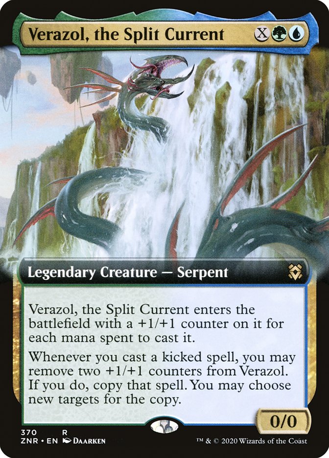 Verazol, the Split Current (Extended Art) [Zendikar Rising] | Jomio and Rueliete's Cards and Comics