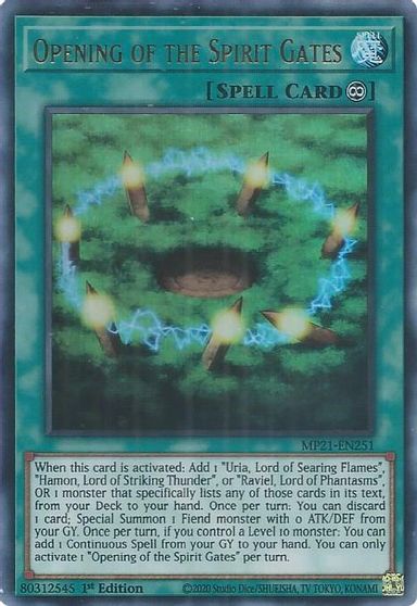 Opening of the Spirit Gates [MP21-EN251] Ultra Rare | Jomio and Rueliete's Cards and Comics