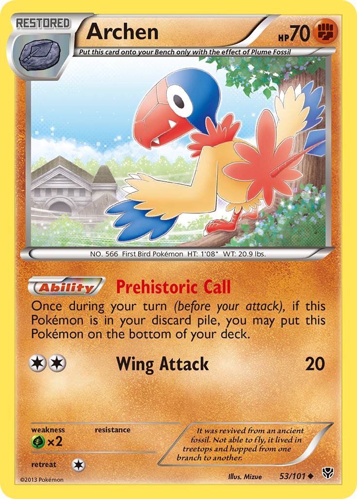 Archen (53/101) [Black & White: Plasma Blast] | Jomio and Rueliete's Cards and Comics