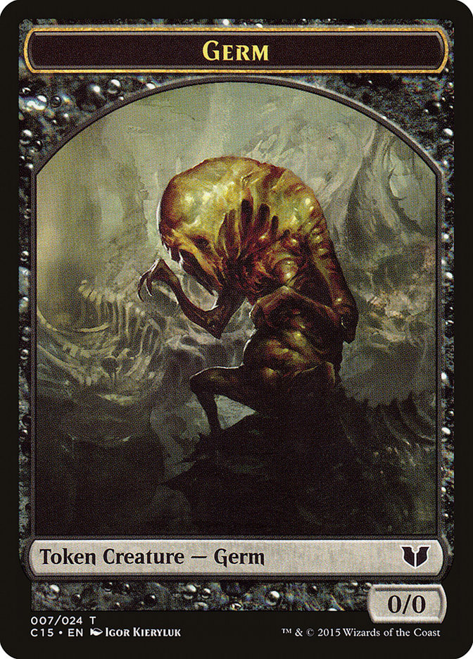 Germ // Zombie Double-Sided Token [Commander 2015 Tokens] | Jomio and Rueliete's Cards and Comics