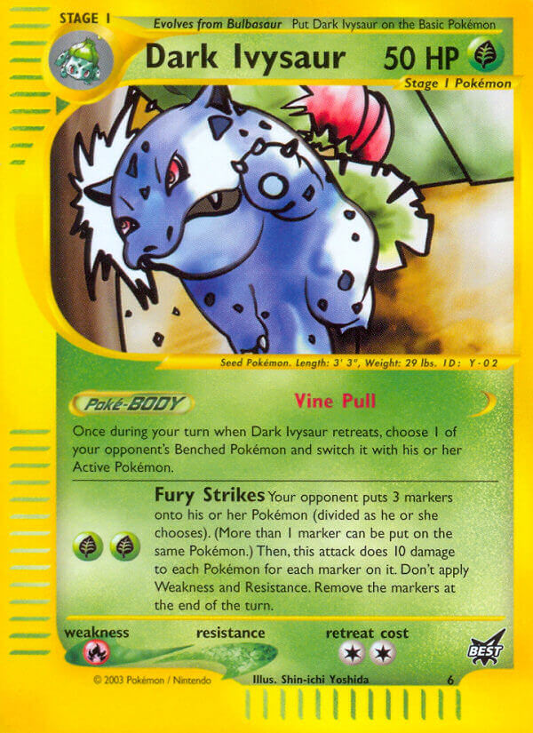 Dark Ivysaur (6) [Best of Promos] | Jomio and Rueliete's Cards and Comics