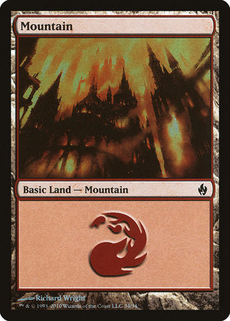 Mountain (34) [Premium Deck Series: Fire and Lightning] | Jomio and Rueliete's Cards and Comics