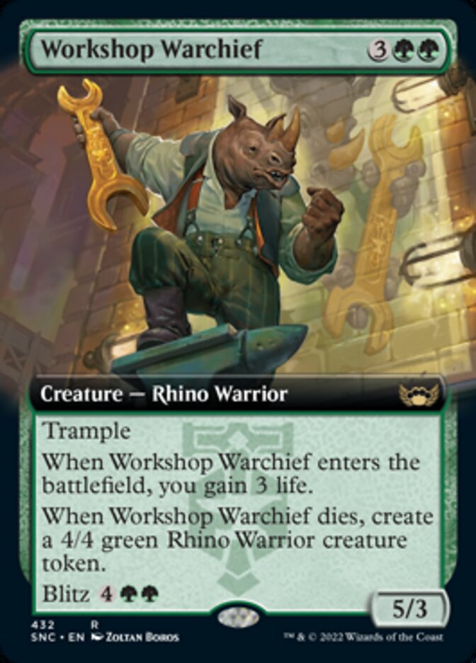 Workshop Warchief (Extended Art) [Streets of New Capenna] | Jomio and Rueliete's Cards and Comics