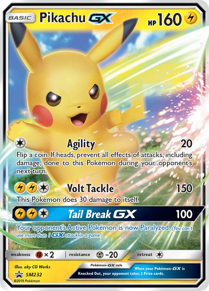 Pikachu GX (SM232) [Sun & Moon: Black Star Promos] | Jomio and Rueliete's Cards and Comics