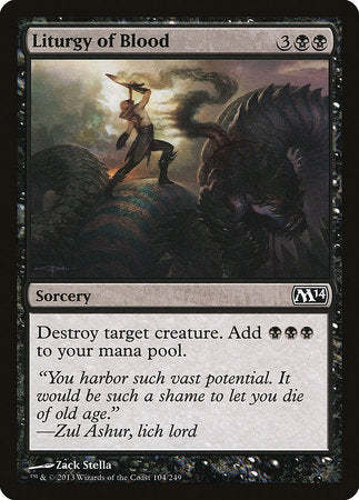 Liturgy of Blood [Magic 2014] | Jomio and Rueliete's Cards and Comics