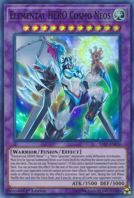 Elemental HERO Cosmo Neos [SAST-EN036] Super Rare | Jomio and Rueliete's Cards and Comics