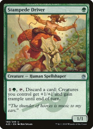 Stampede Driver [Masters 25] | Jomio and Rueliete's Cards and Comics