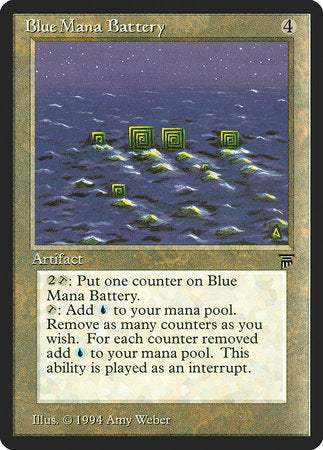 Blue Mana Battery [Legends] | Jomio and Rueliete's Cards and Comics