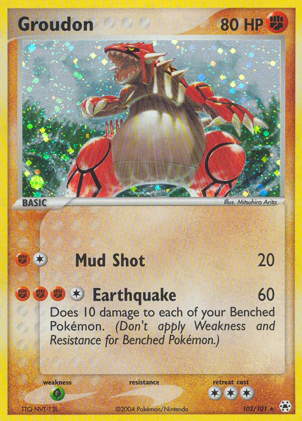 Groudon (102/101) [EX: Hidden Legends] | Jomio and Rueliete's Cards and Comics