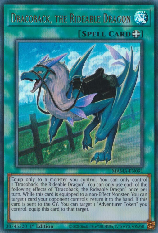Dracoback, the Rideable Dragon [MAMA-EN091] Ultra Rare | Jomio and Rueliete's Cards and Comics