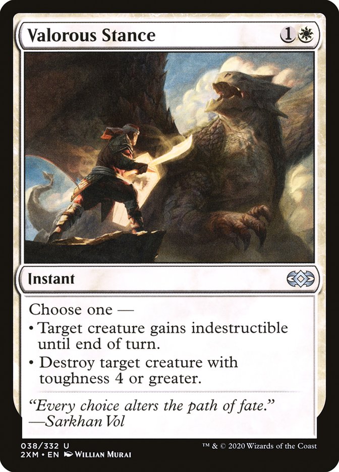 Valorous Stance [Double Masters] | Jomio and Rueliete's Cards and Comics