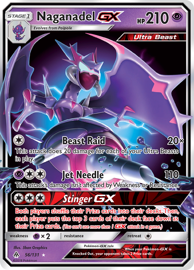 Naganadel GX (56/131) [Sun & Moon: Forbidden Light] | Jomio and Rueliete's Cards and Comics