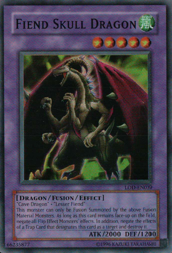 Fiend Skull Dragon [LOD-EN039] Super Rare | Jomio and Rueliete's Cards and Comics