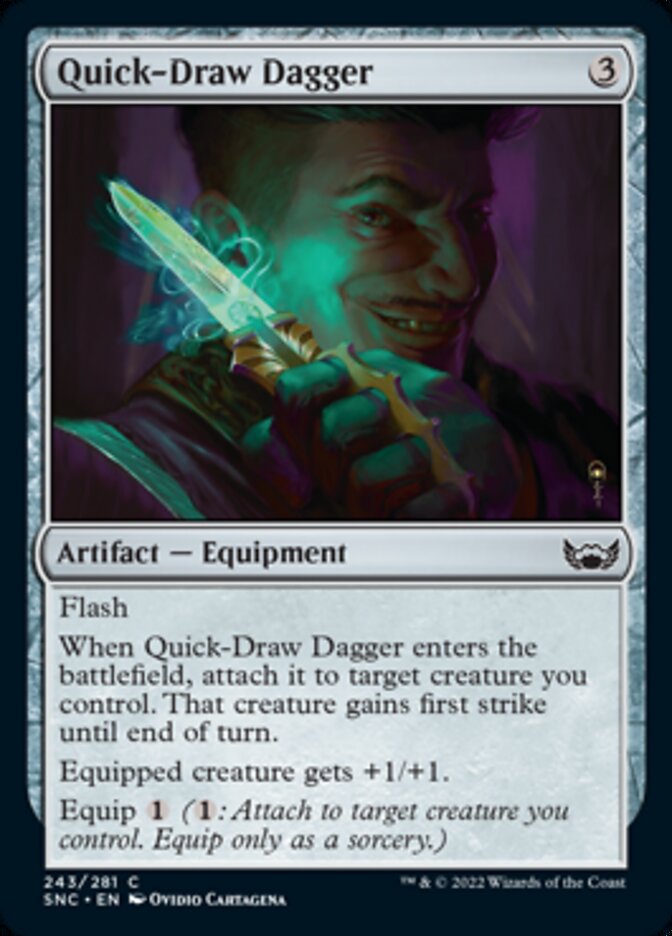 Quick-Draw Dagger [Streets of New Capenna] | Jomio and Rueliete's Cards and Comics