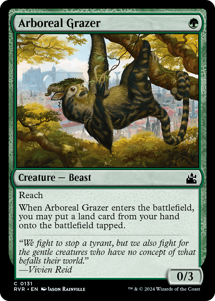 Arboreal Grazer [Ravnica Remastered] | Jomio and Rueliete's Cards and Comics