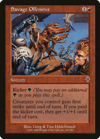 Savage Offensive [Invasion] | Jomio and Rueliete's Cards and Comics