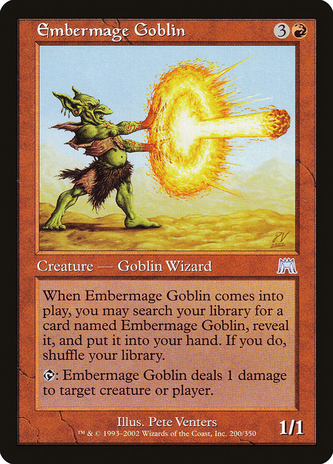 Embermage Goblin [Onslaught] | Jomio and Rueliete's Cards and Comics