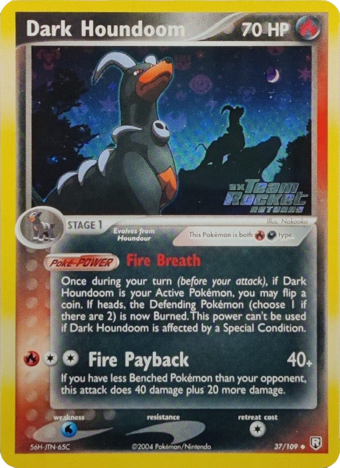 Dark Houndoom (37/109) (Stamped) [EX: Team Rocket Returns] | Jomio and Rueliete's Cards and Comics