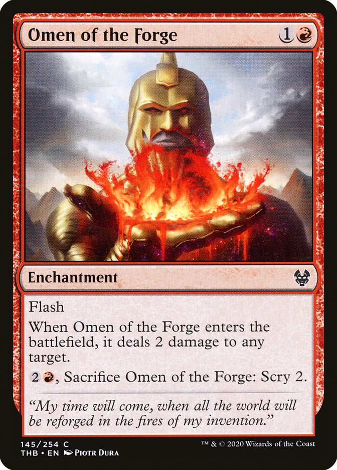 Omen of the Forge [Theros Beyond Death] | Jomio and Rueliete's Cards and Comics