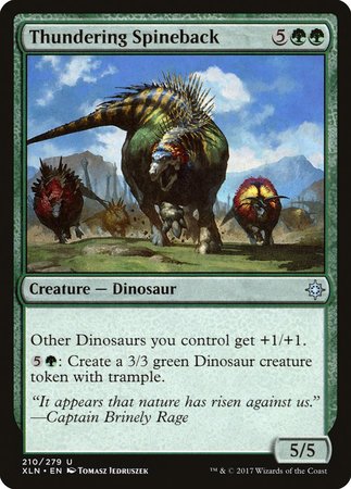 Thundering Spineback [Ixalan] | Jomio and Rueliete's Cards and Comics