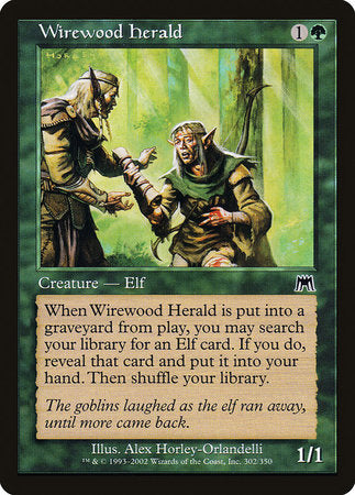 Wirewood Herald [Onslaught] | Jomio and Rueliete's Cards and Comics