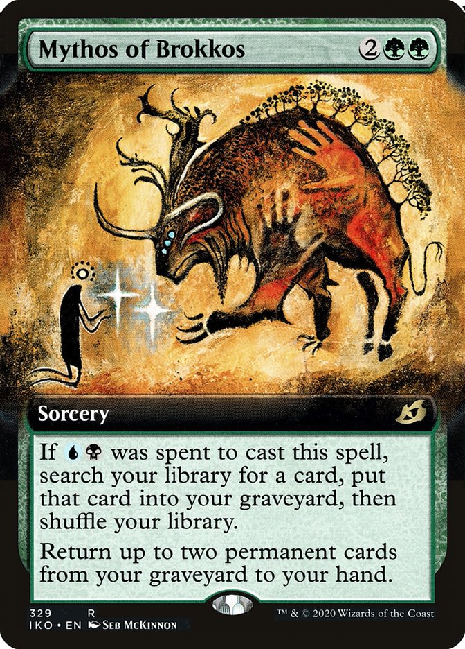 Mythos of Brokkos (Extended Art) [Ikoria: Lair of Behemoths] | Jomio and Rueliete's Cards and Comics
